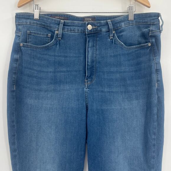 NYDJ Sheri Slim Womens Jeans Sz 16W Stretch Curve Shaper Lift Tuck Minimalist - Picture 2 of 10